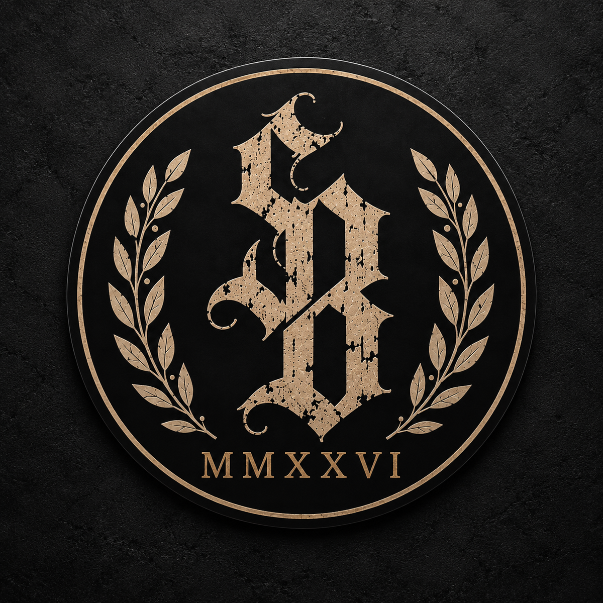 SIGNAL BLACK — LAUREL CREST STICKER