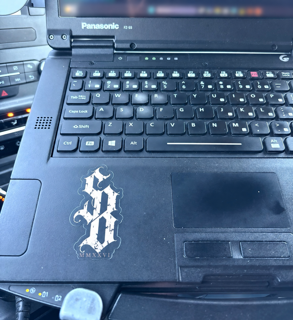 SIGNAL BLACK — SB DIE-CUT STICKER